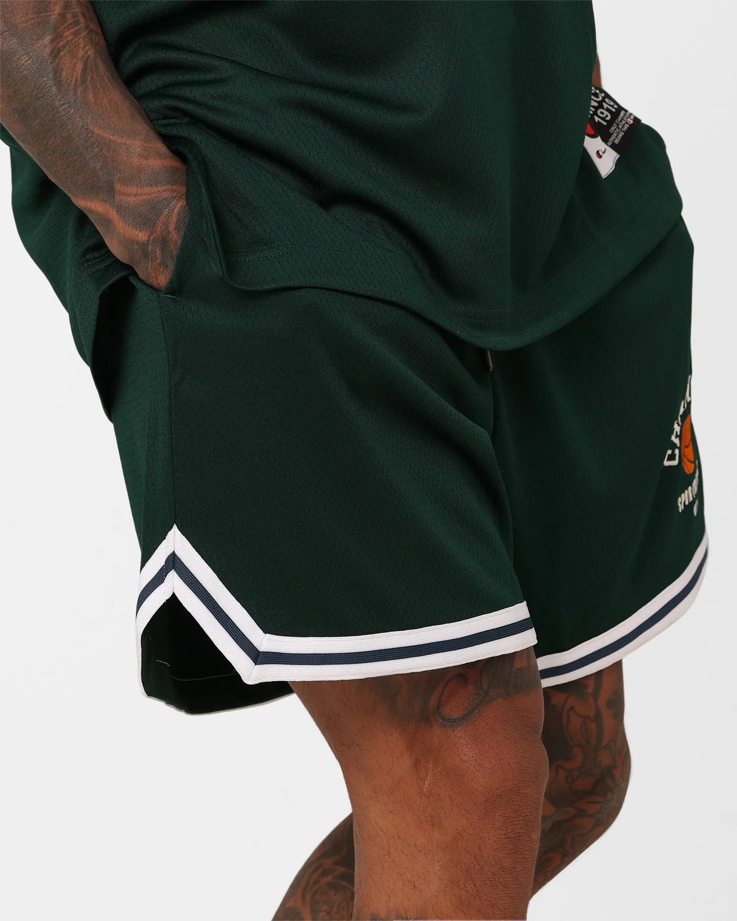 Champion Lifestyle Clubhouse Basketball Shorts Mid Field Durable Hem Finishing