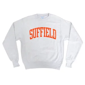 Trendy Layer Champion Silver Grey Crew with Orange Ink