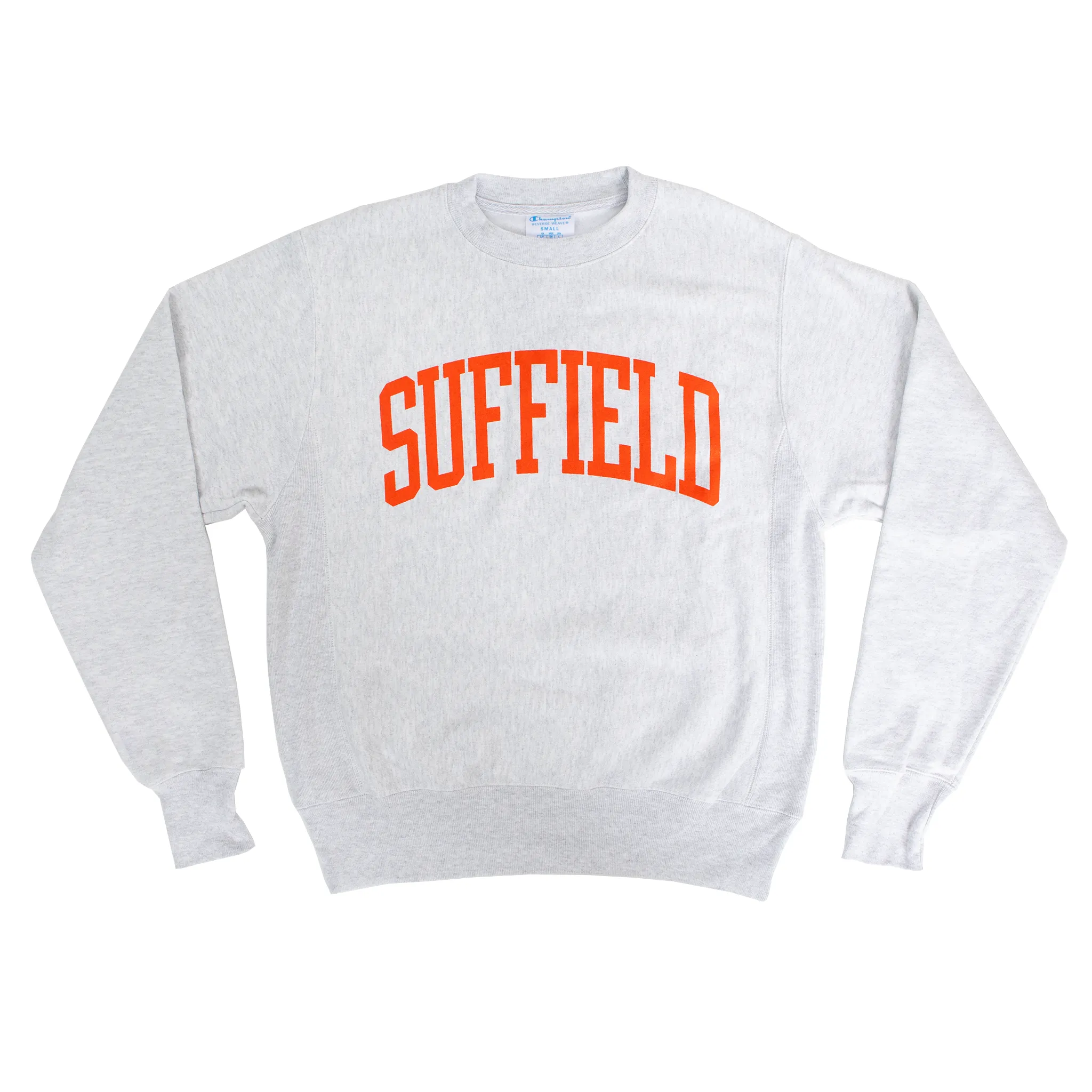 comfortable top snap buttoned Champion Silver Grey Crew with Orange Ink