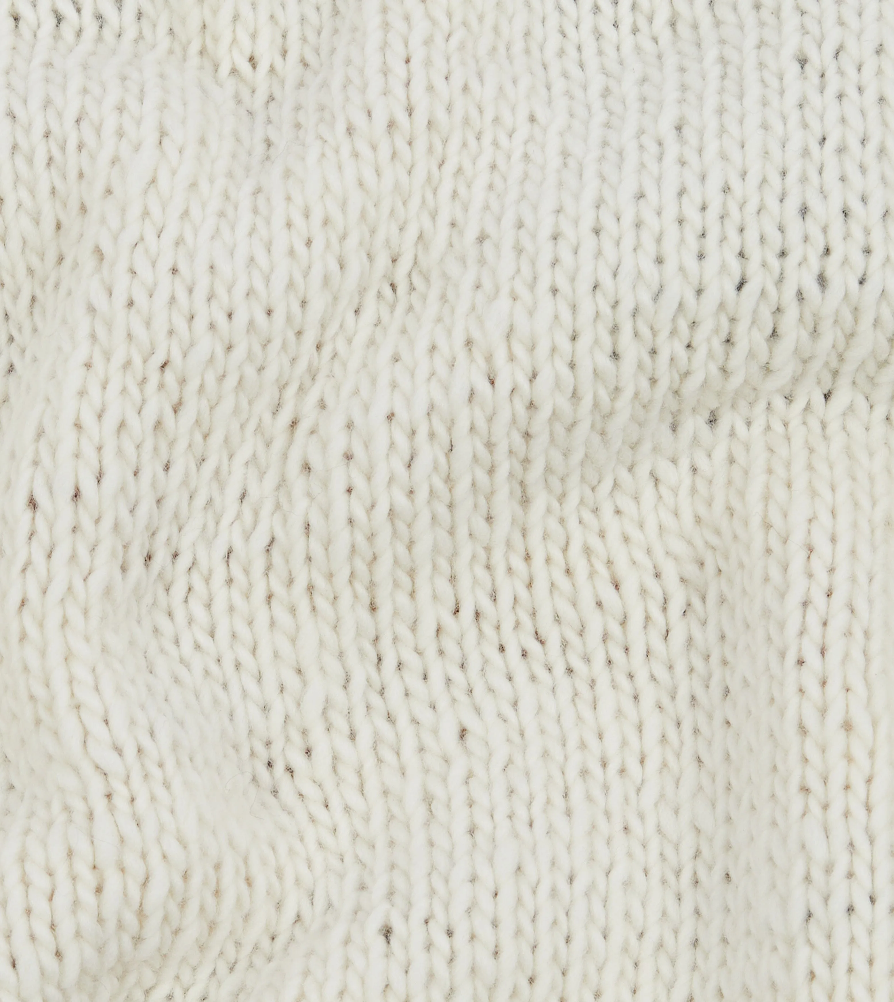 Zero Waste Knitting Technique Chamula for Drake's Ecru Flag Merino Jumper