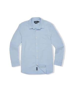 Simple and Cozy Charles Stretch Oxford Shirt - Light Blue