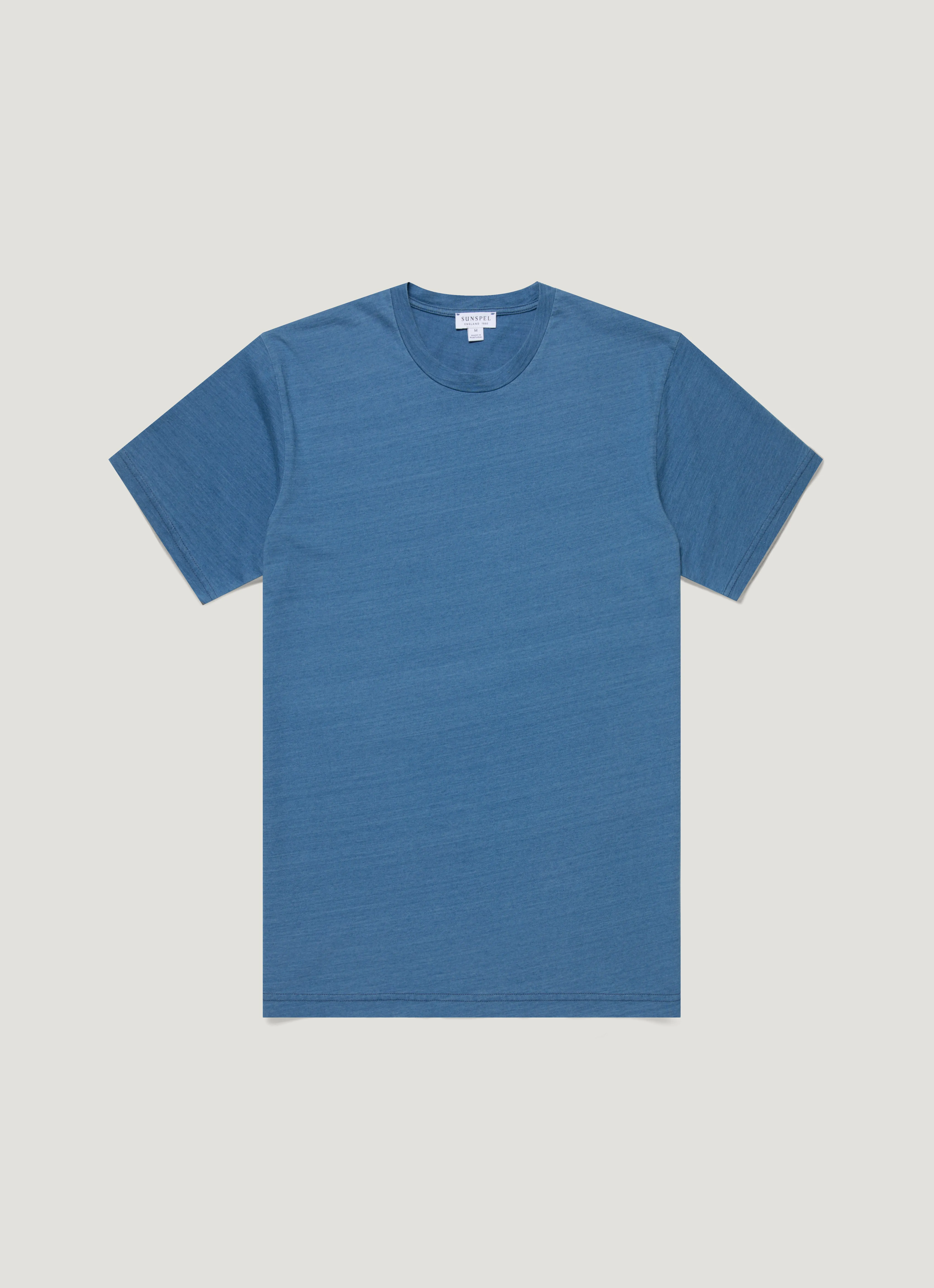 Men's Riviera Midweight T-shirt in Mid Indigo Wash Comfy and Soft