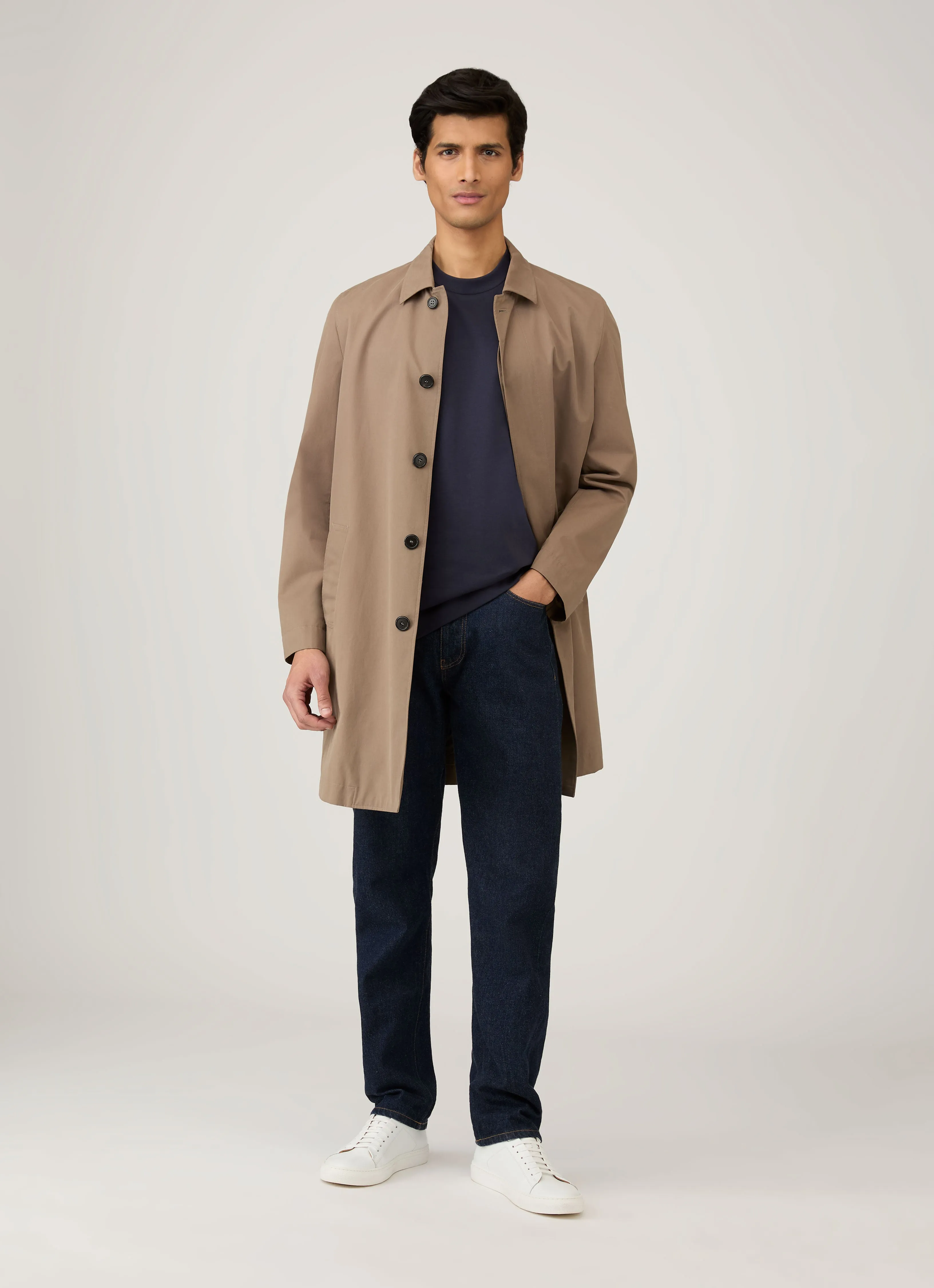 Comfort Design Breathable Design Men's Relaxed Fit Heavyweight T-shirt in Navy