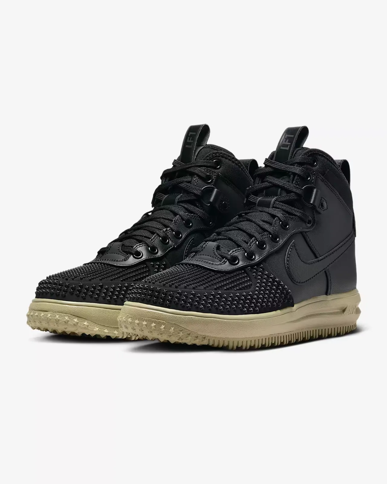 Nike Lunar Force 1 DZ5320-001 Men's 7 Black Leather Winterized Duckboot RHS3761 Prestige Look Simple Aesthetic