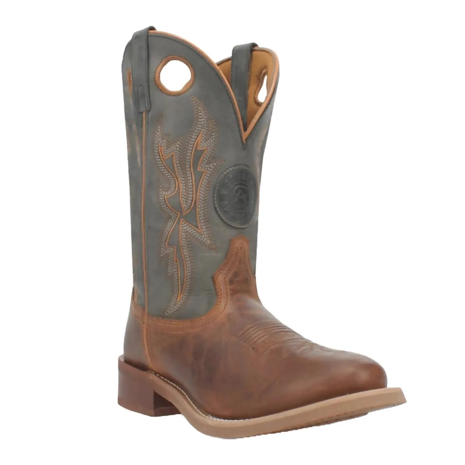 Men's Dawson Round-Toe Cowboy Approved Boot In Brown/grey Urban Steps