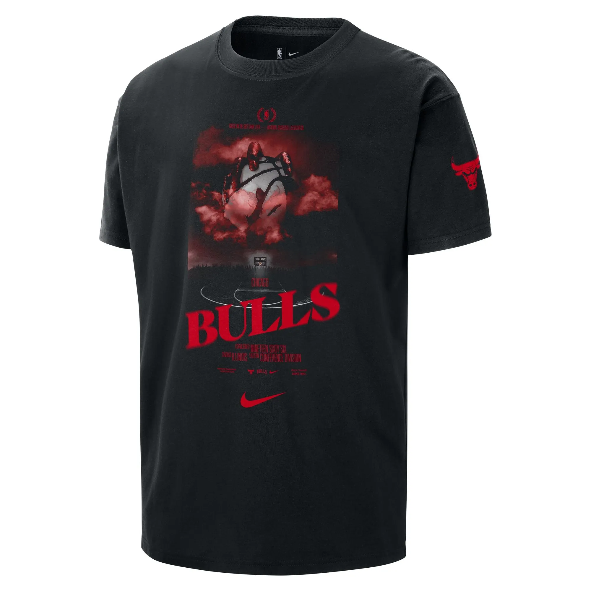 Dry Texture Chicago Bulls Courtside Men's Nike NBA T-Shirt
