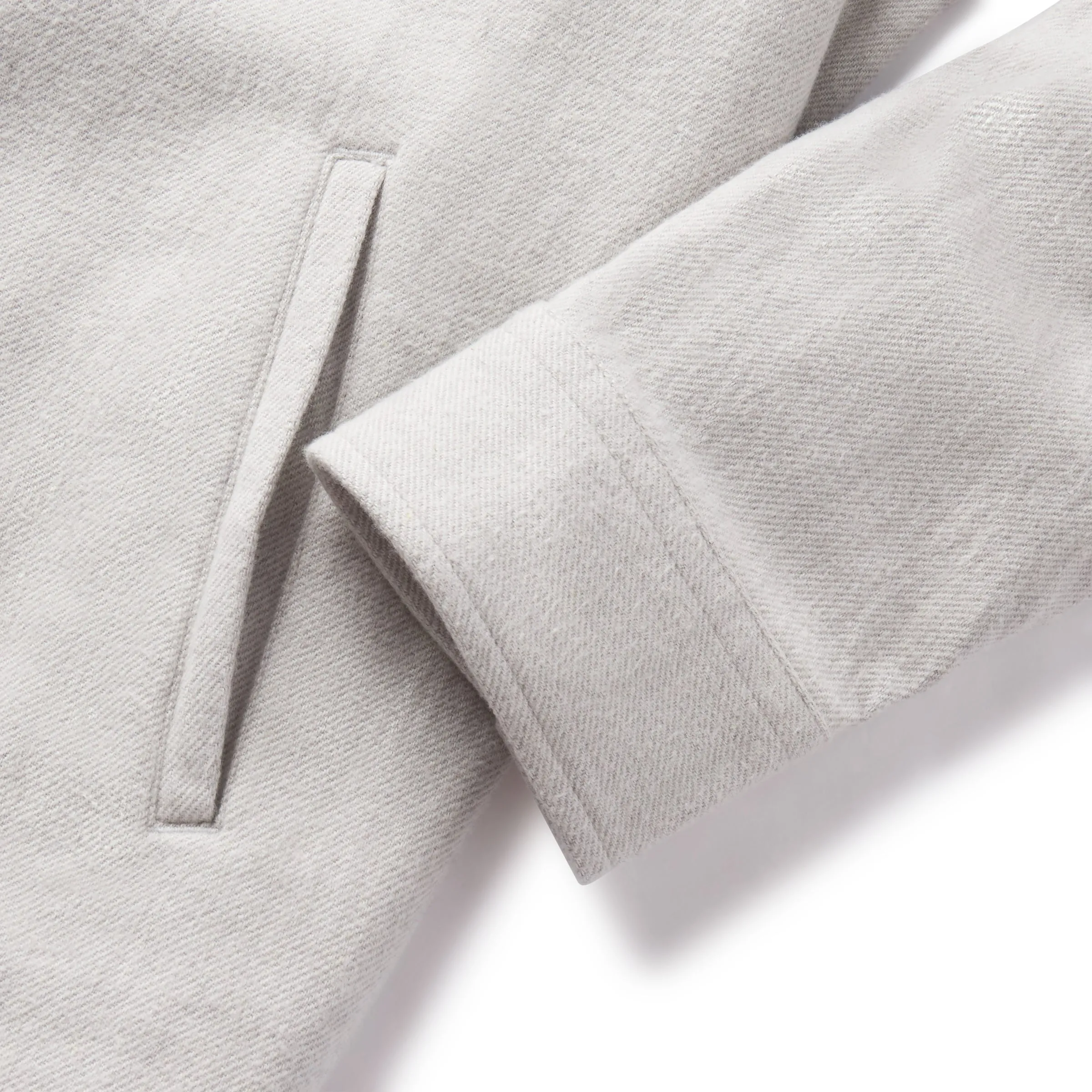 Flannel Twill Shirt Jacket - Glacier Gray Weather Adaptive Ventilation