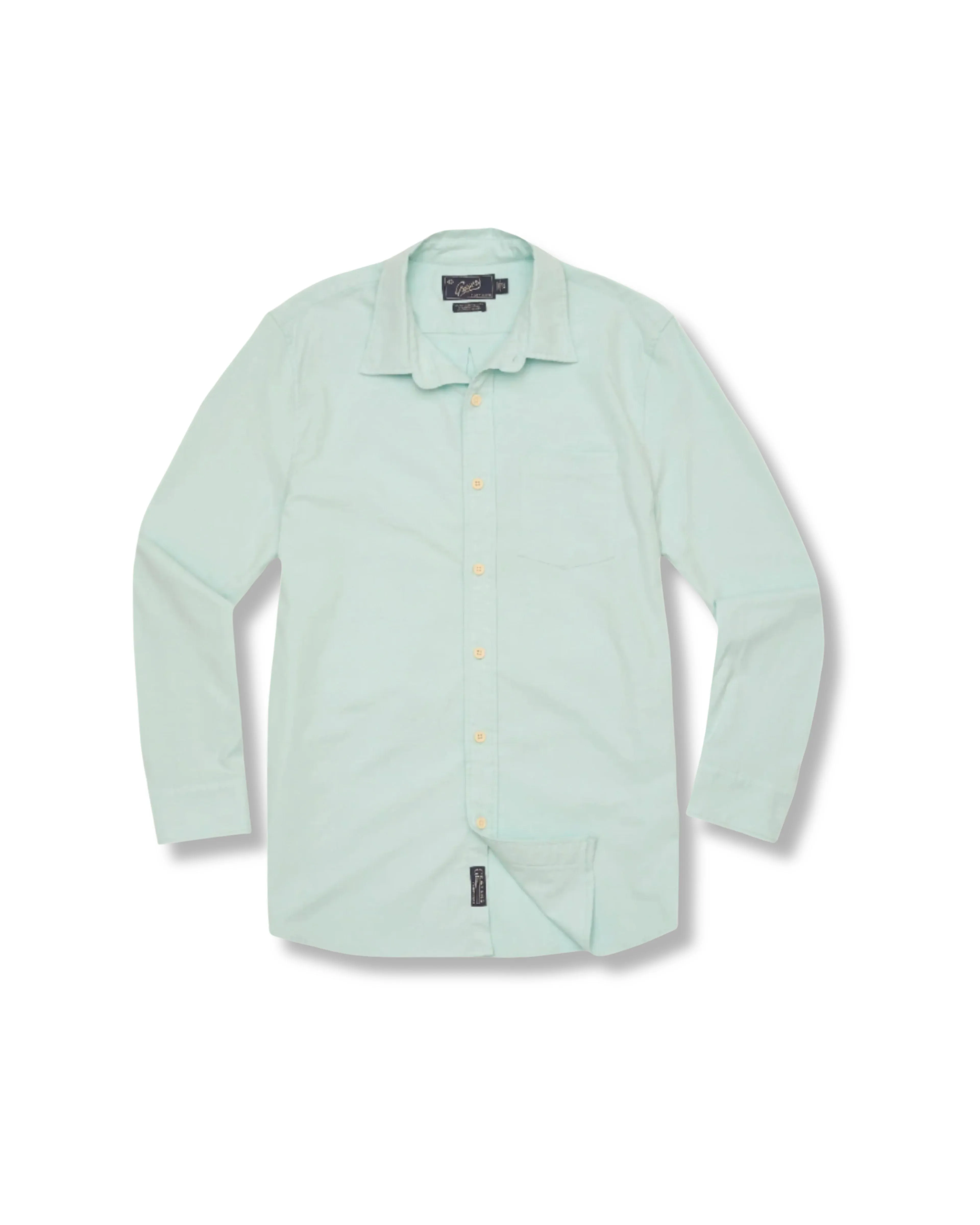 Charles Stretch Oxford Shirt - Seafoam Comfy Fit Layer