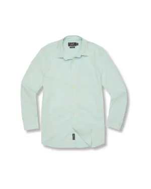Charles Stretch Oxford Shirt - Seafoam Comfy Fit Layer