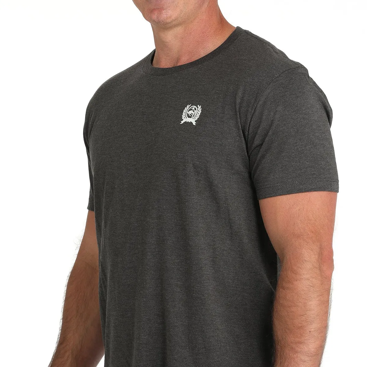 Cinch Men's Cinch American Denim Classic Graphic Tee in Grey Chilly Day Comfort