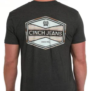 Cinch Men's Cinch Jeans Graphic Logo T-Shirt in Black Cozy Layer Fit Cozy Hug