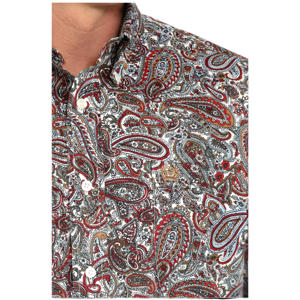 Cinch Men's L/S Classic Fit Multicolor Paisley Western Button Down Shirt Modern innovation