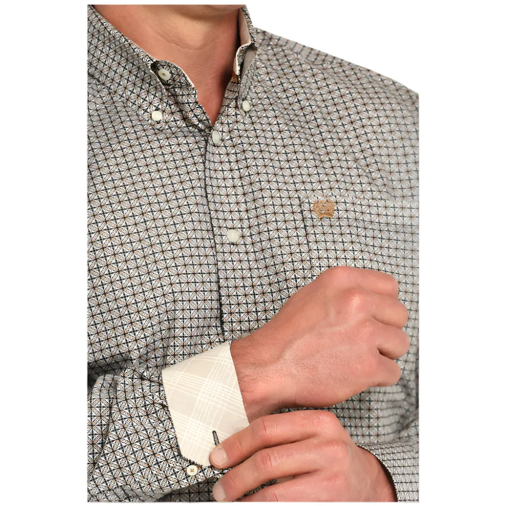 Cinch Men's L/S Classic Fit Multicolor Print Western Button Down Shirt Perfect Design