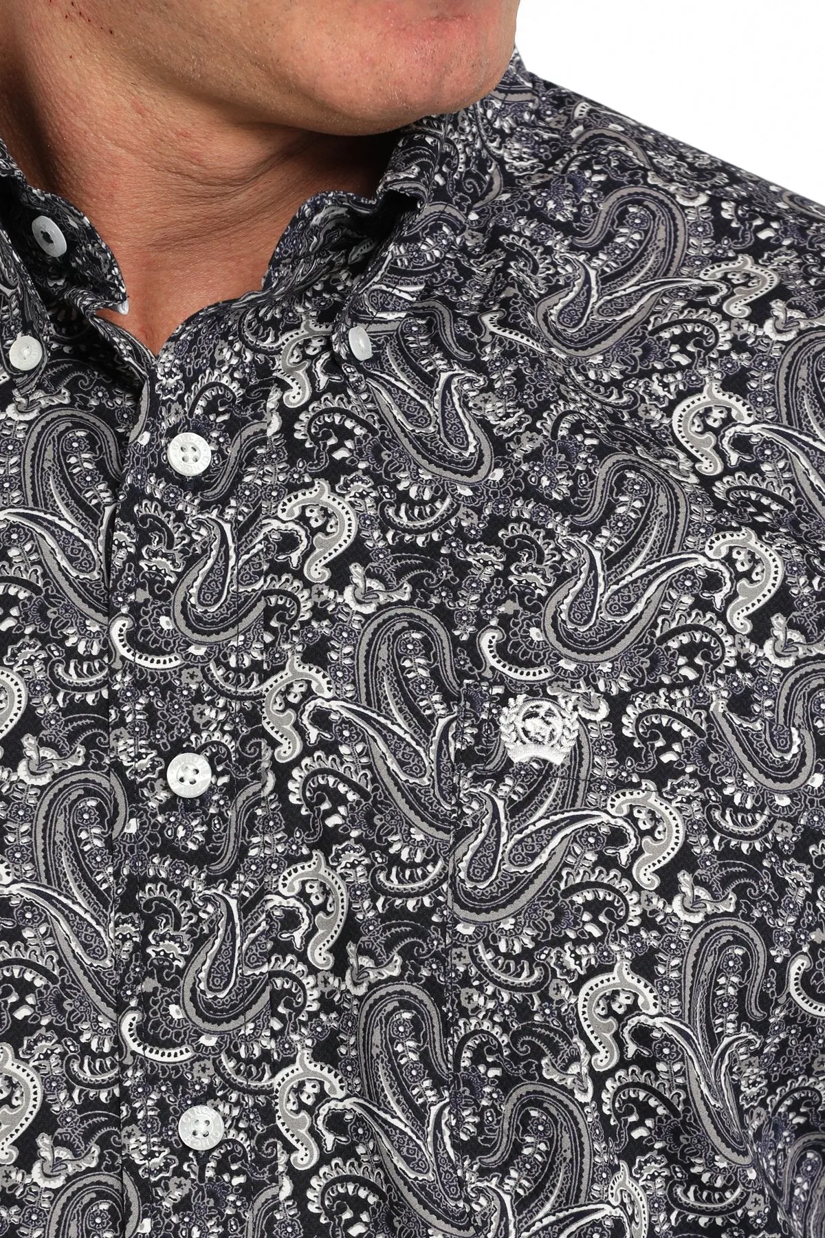 Cinch Men's L/S Classic Fit Paisley Western Button Down Shirt in Multi Sleek Layers
