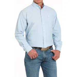 Versatile Wardrobe Piece Cinch Men's L/S Classic Fit Western Button Down Shirt in Blue