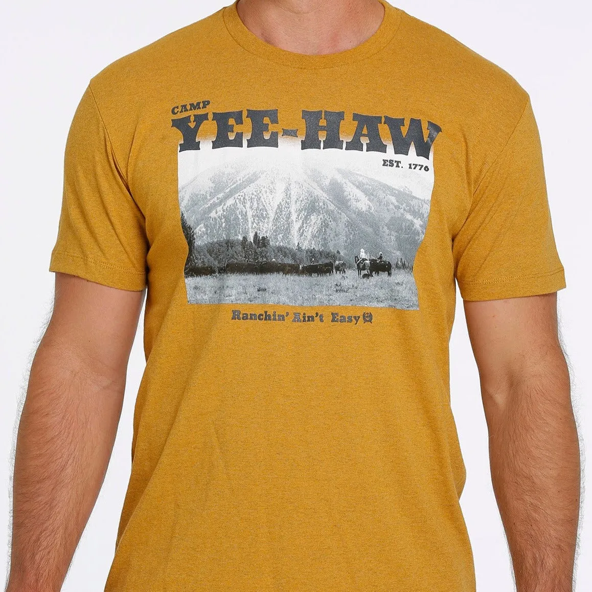 Urban Look AllWeatherComfort Cinch Men's Ranchin' Ain't Easy T-Shirt