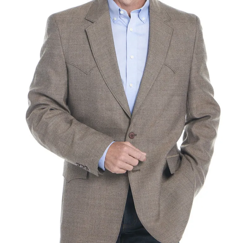 Soft Touch Dynamic Compression Fit Circle S Men's Plano Donegal Sport Jacket in Donegal Brown