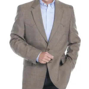 Soft Touch Dynamic Compression Fit Circle S Men's Plano Donegal Sport Jacket in Donegal Brown