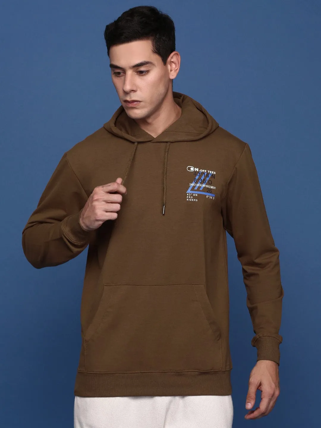 Men's Solid Brown Hoodie All Season product fair trade
