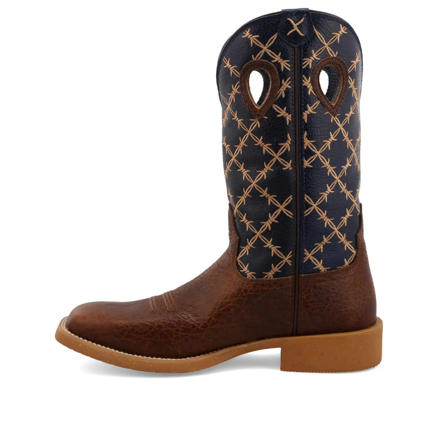 Twisted X Men's Tech X Rustic Brown and Navy Western Boot Universal Style