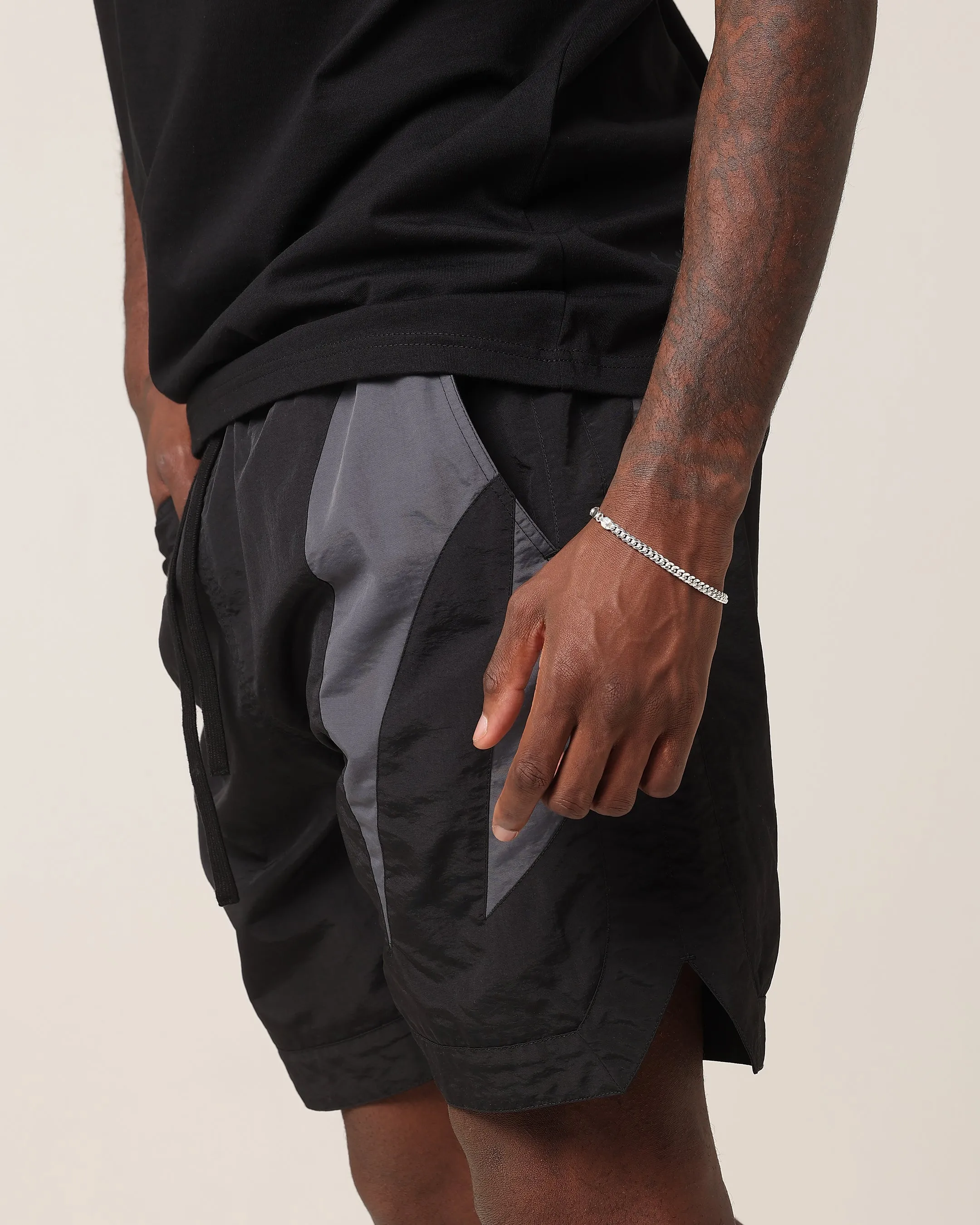 Saint Morta Rage Nylon Shorts Black/Grey Performance Look