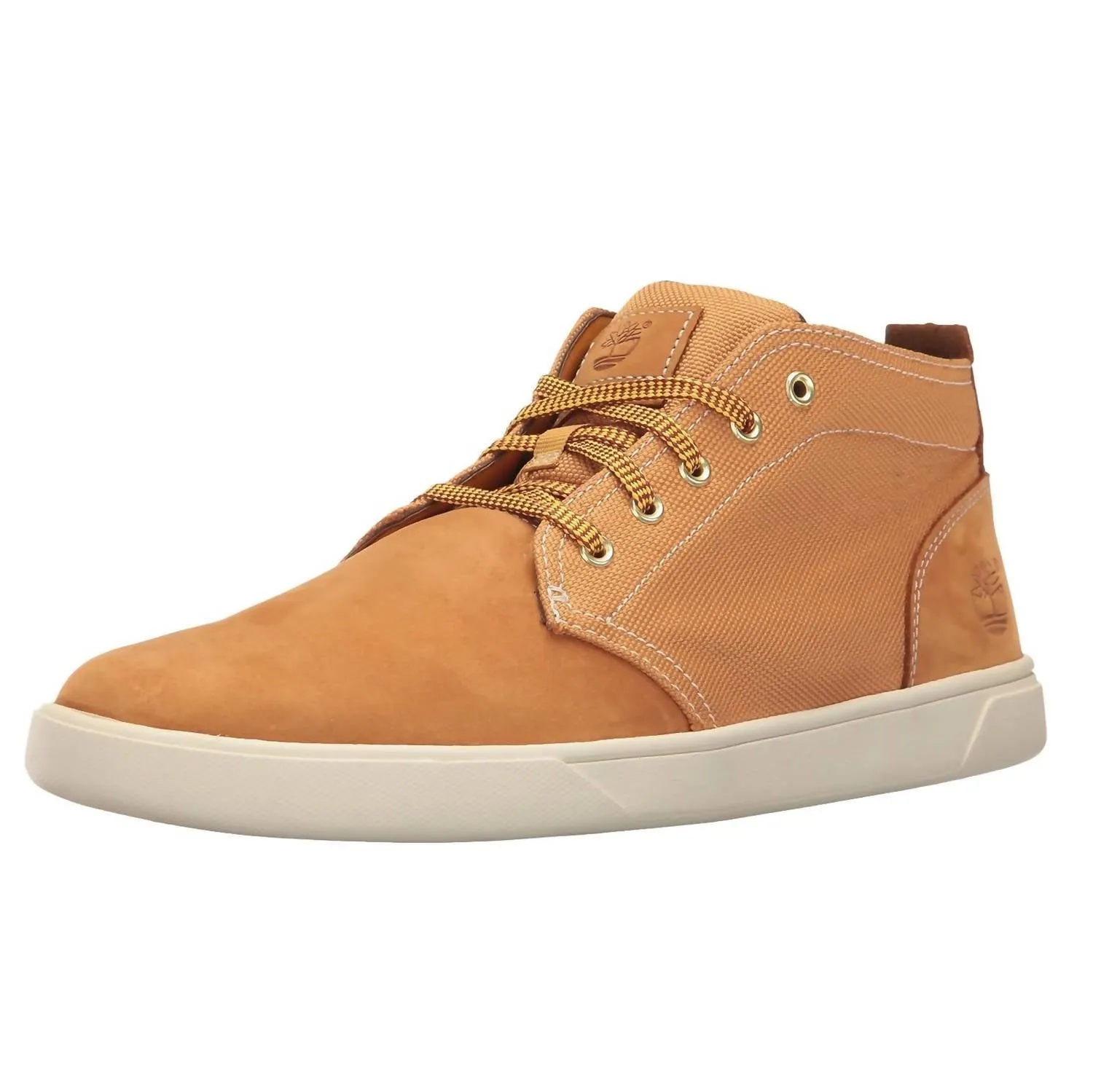Men's Groveton Chukka Suede Canvas Casual Shoes In Wheat Silent Vibe