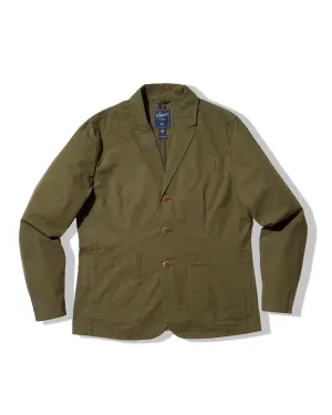Mercer Cotton Blazer - Dark Olive Travel Commuter Layer Universal Fit Framework