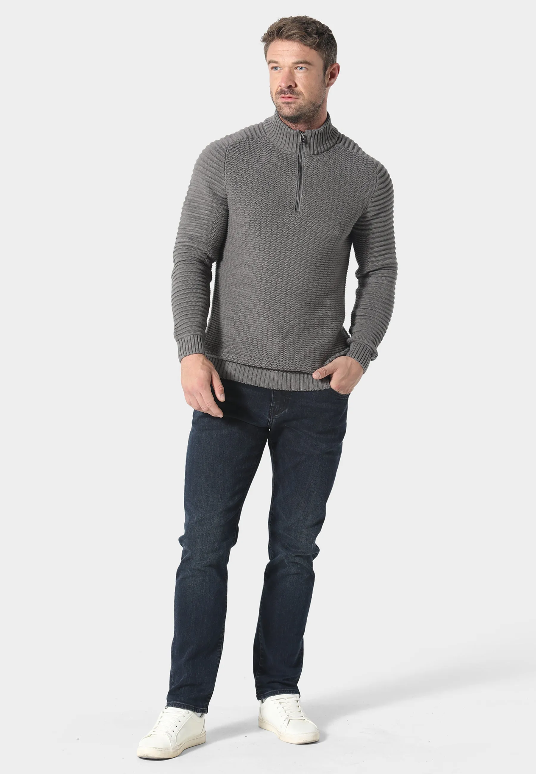 Collupton Charcoal Knitwear Knit Density Options Mood Booster