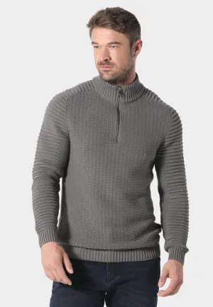 Collupton Charcoal Knitwear LanolinFree Wool Processing Simple Casual Style