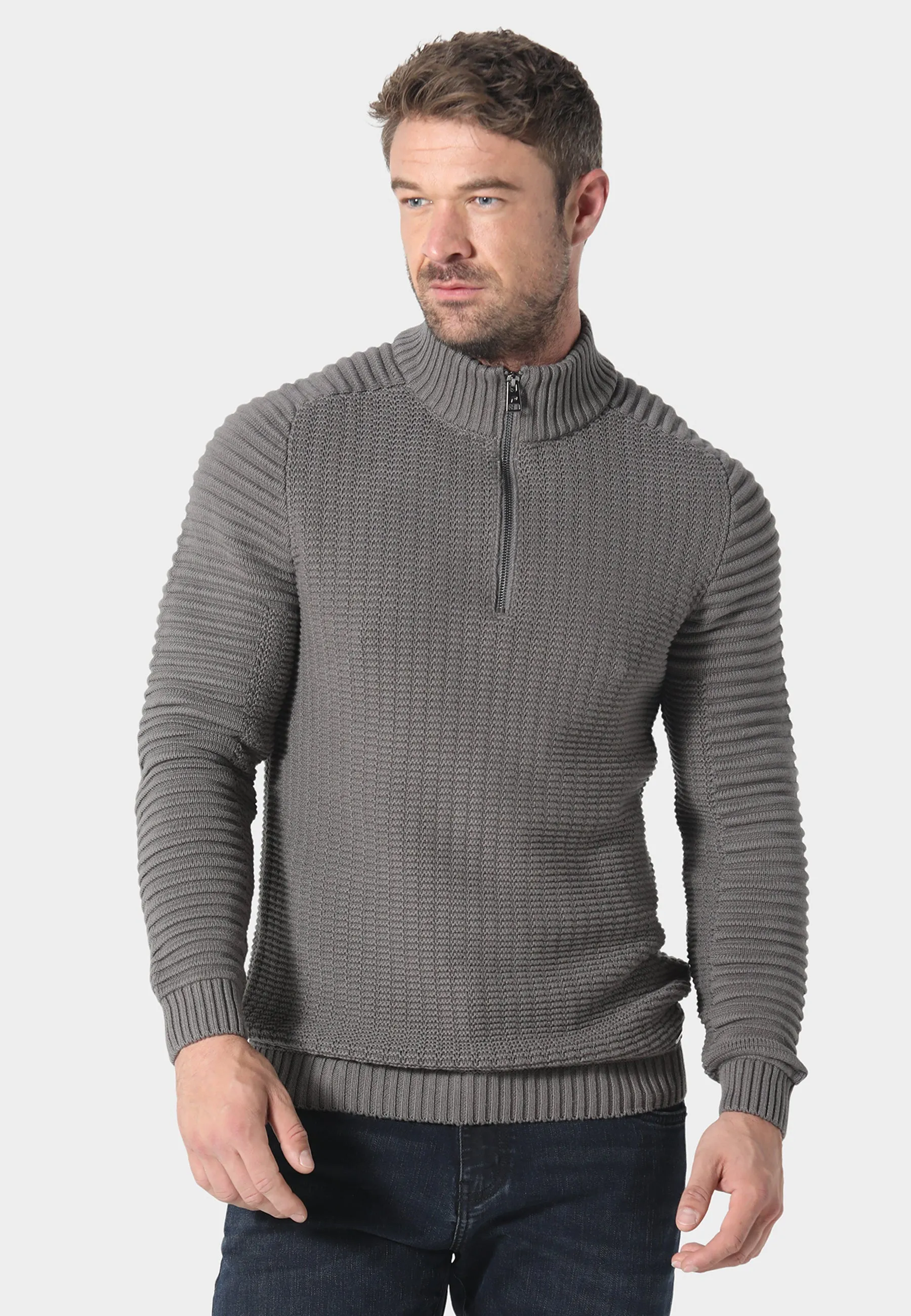 Collupton Charcoal Knitwear LanolinFree Wool Processing Simple Casual Style