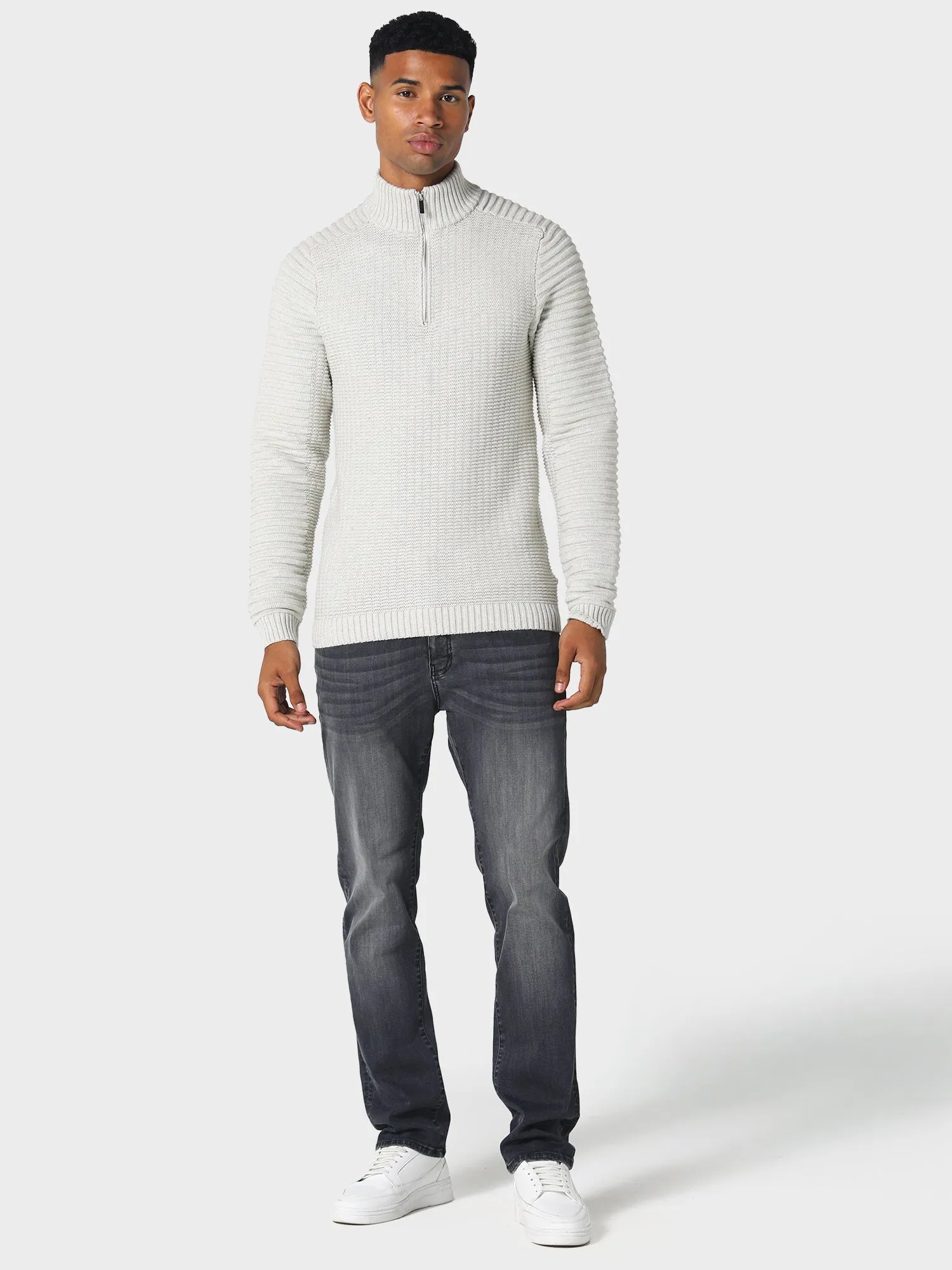 Collupton Ecru Knitwear Moisture Wicking Yarn Calm Outfit