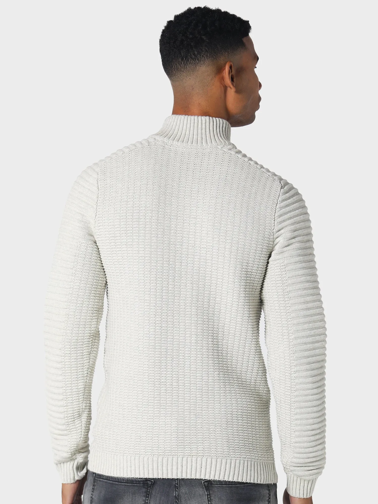 Sleek Surface Lightweight Thermal Insulation Collupton Ecru Knitwear