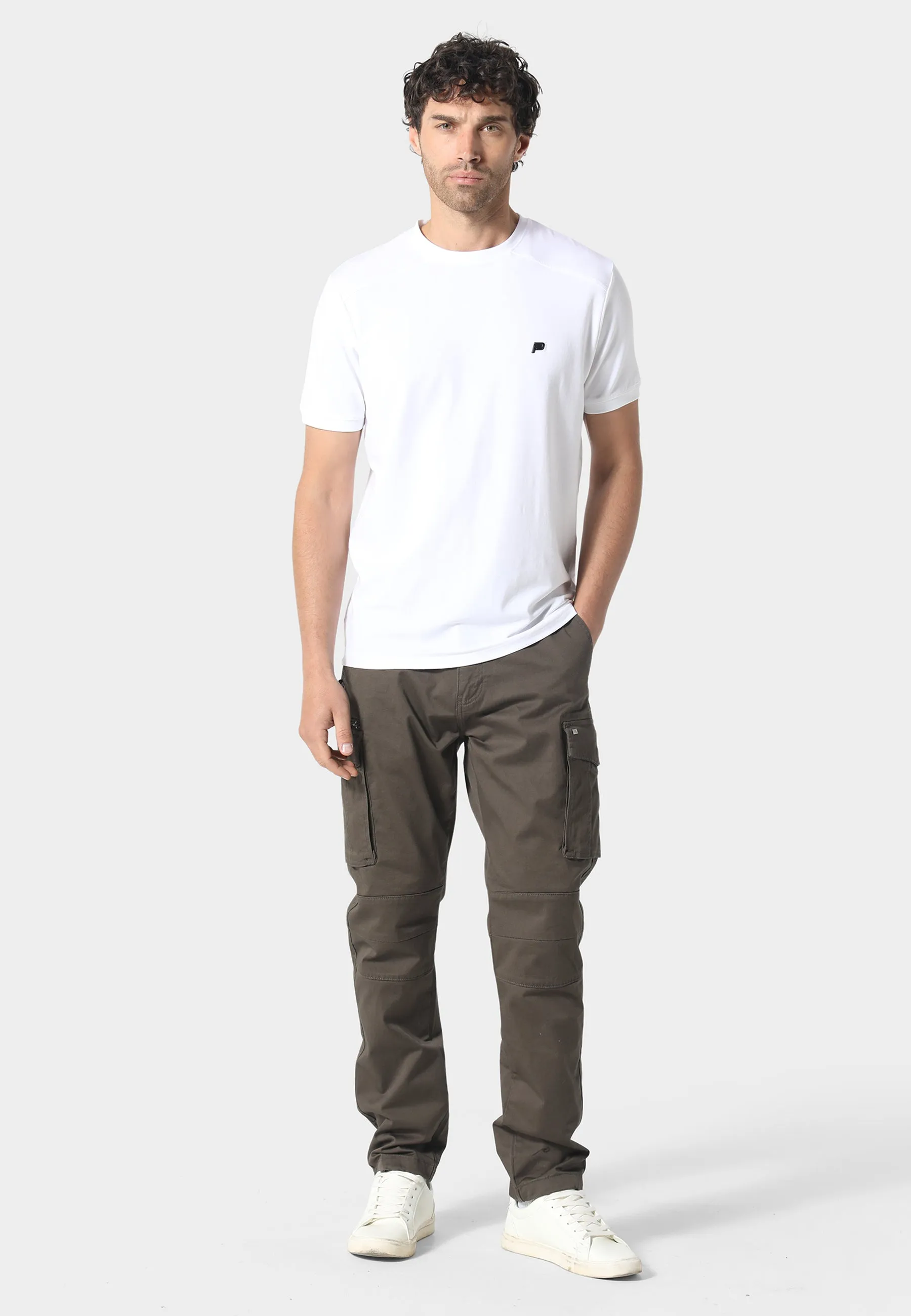 Newton Khaki Cargo Pants Everyday Comfort Wear Flexible Look