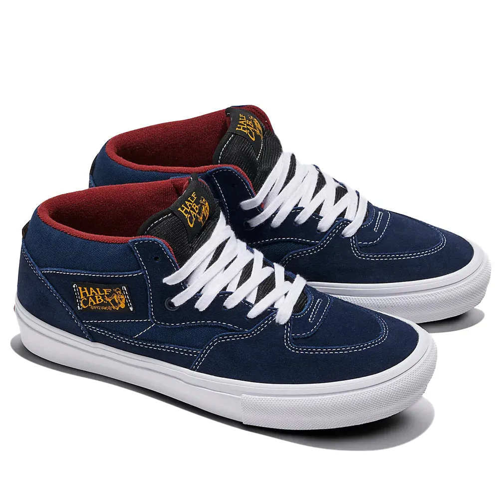 Shock Absorbing Midsole Stretchable Upper Vans - Skate Half Cab (Navy/Burgundy)*SALE