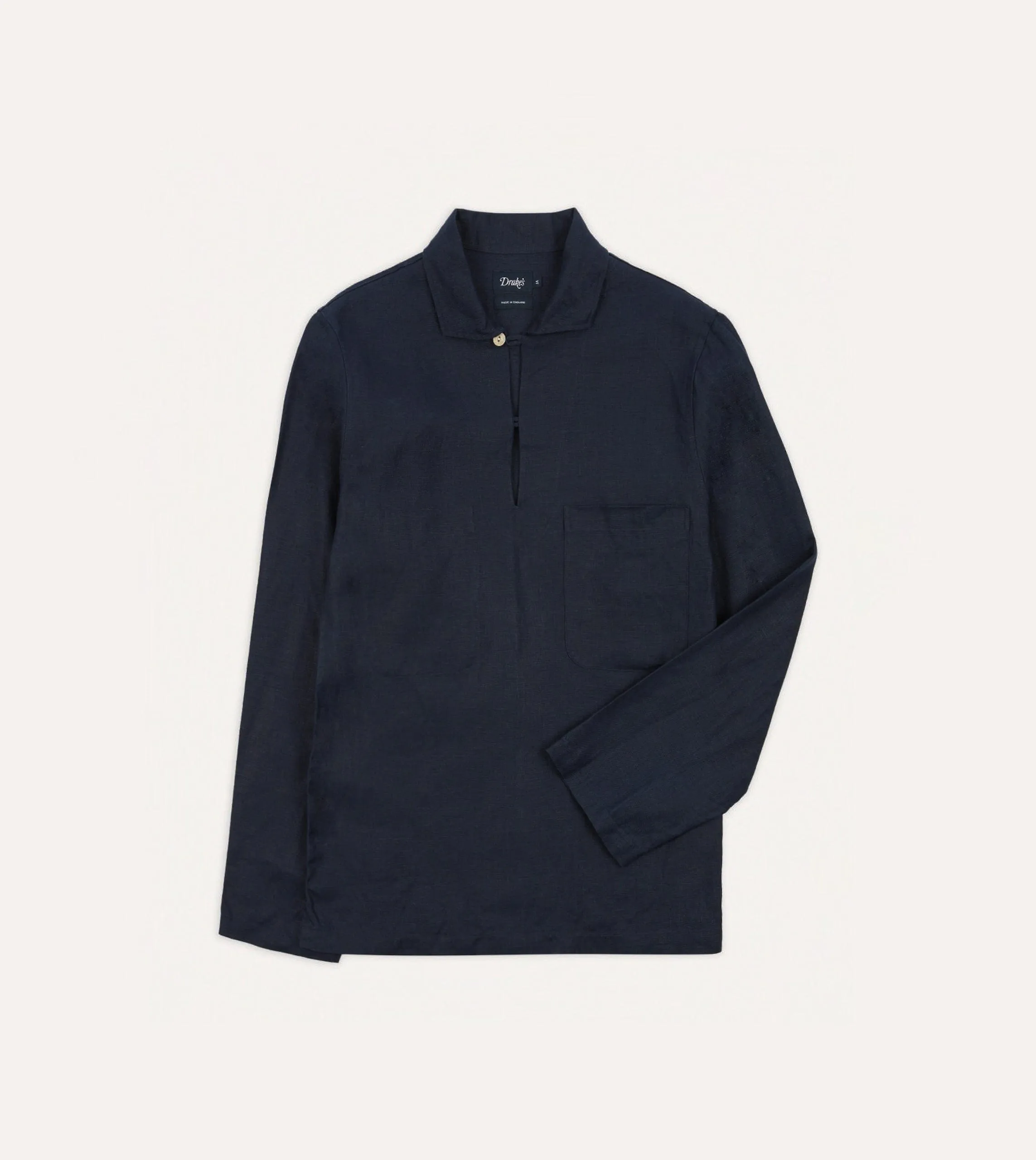 Easygoing Wear SeamFreeShoulders Navy Irish Linen Smock