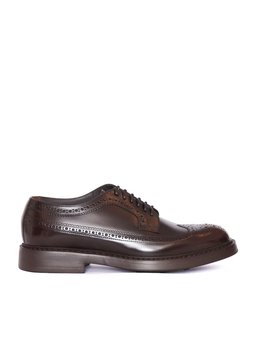 Dovetail Derby (Gm) Horse Brown With Dark Brown Finish Minimal Stitch