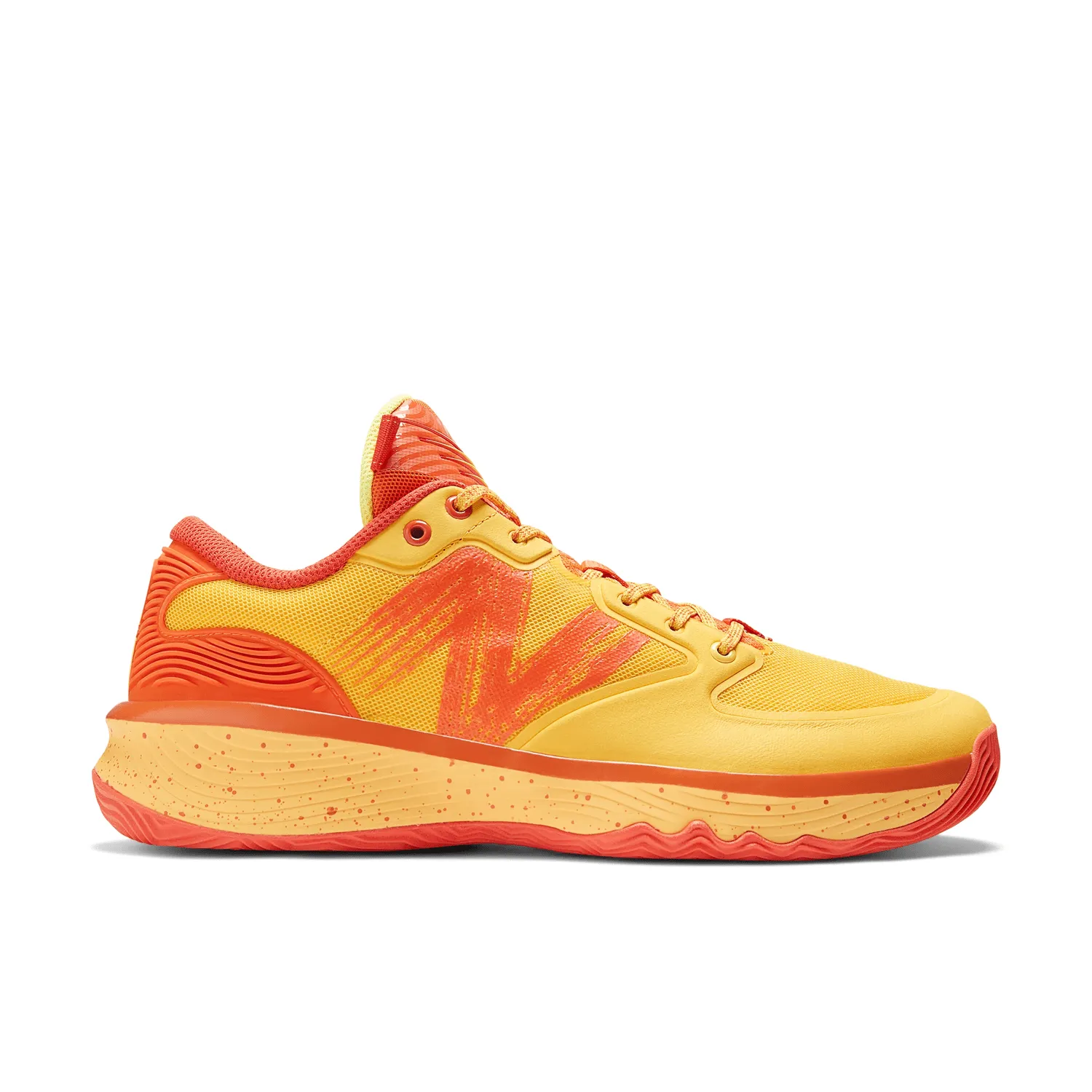 New Balance Men's Hesi Low Basketball Shoe - BBHSLO1 Supportive Heel Counter Knit Weave Upper