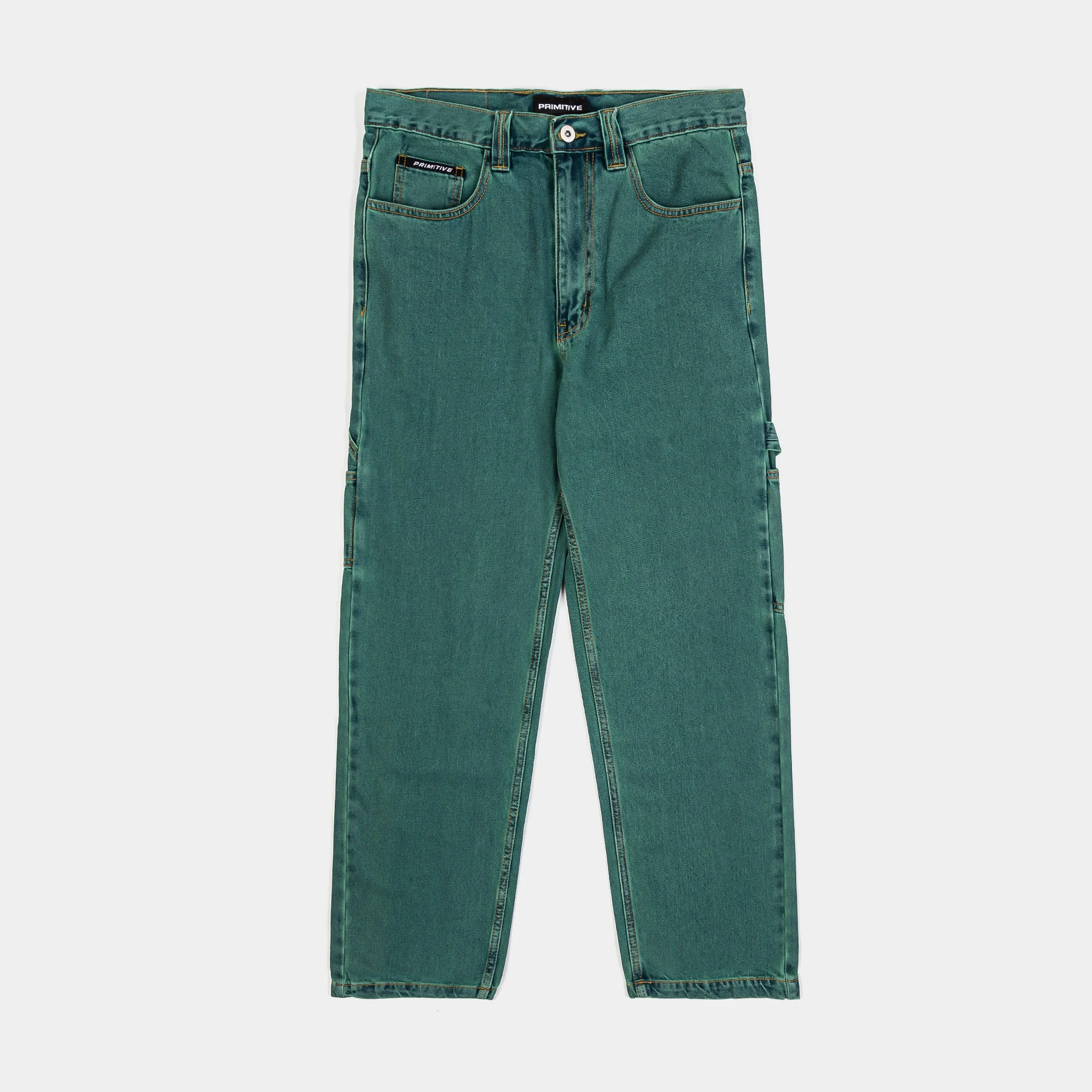 Savior Carpenter Mens Pants (Green/White) QuickReleaseBuckle