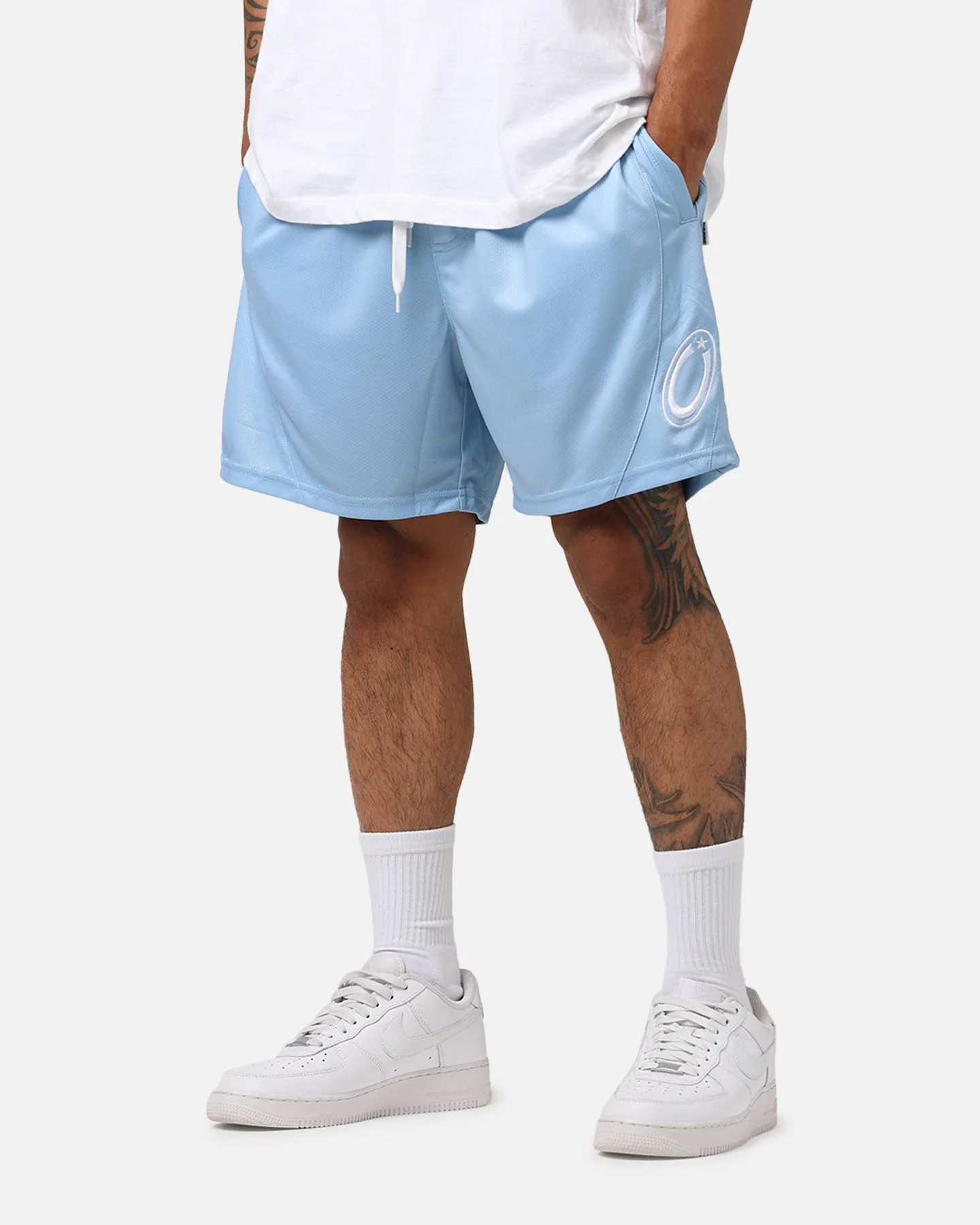 Carr?? C-Star Mesh Basketball Shorts Light Blue Breeze Flow GussetDesign