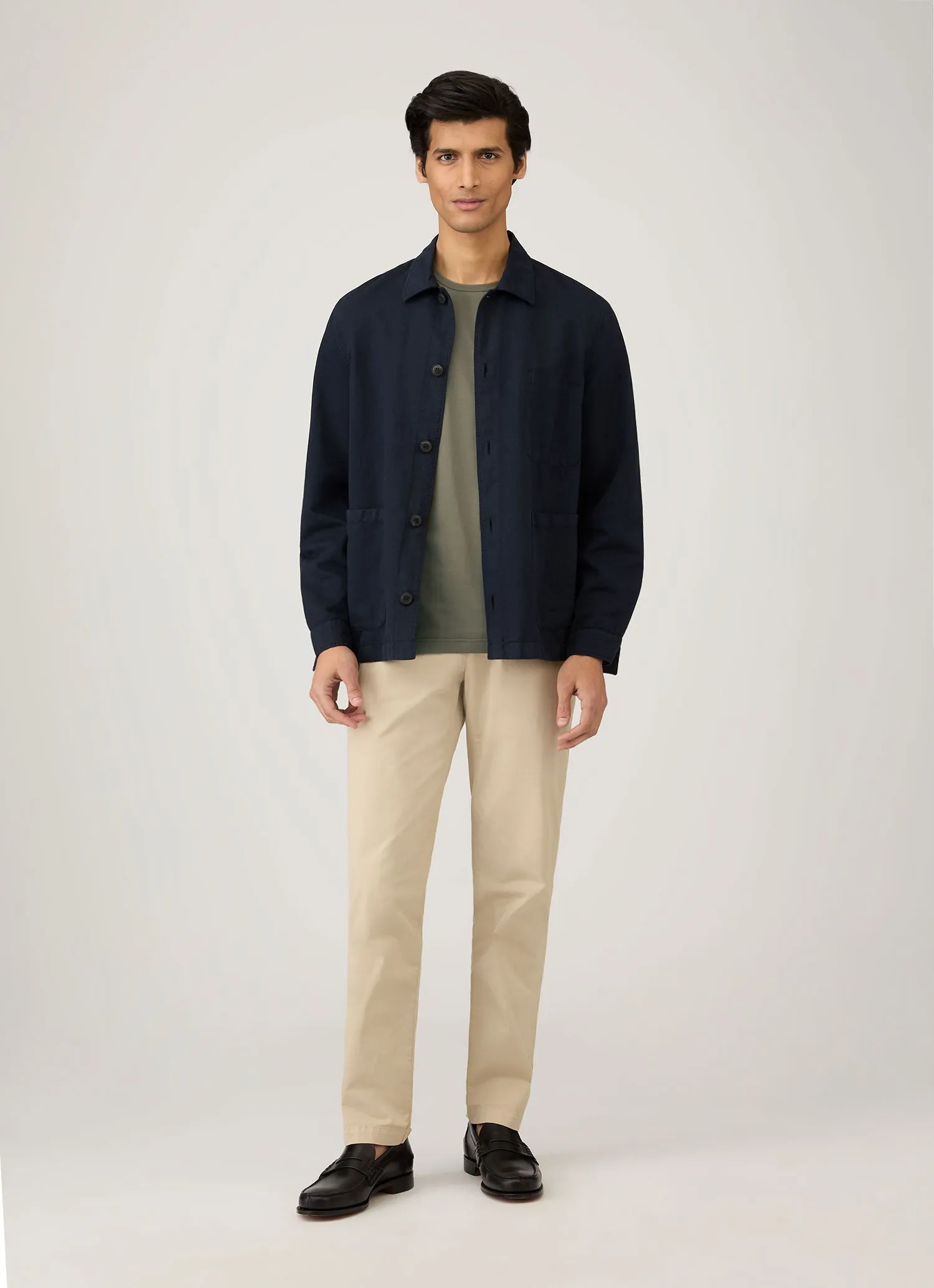 Cool and Comfortable Moisture Wicking Fabric Men's Classic T-shirt in Khaki