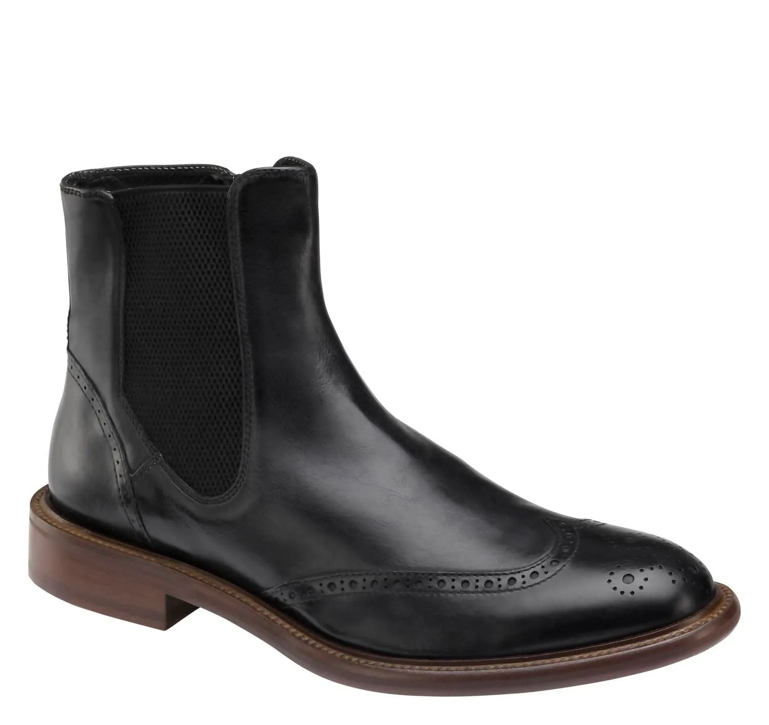 Bryson In Black Dip-Dyed Italian Calfskin Dressy Style