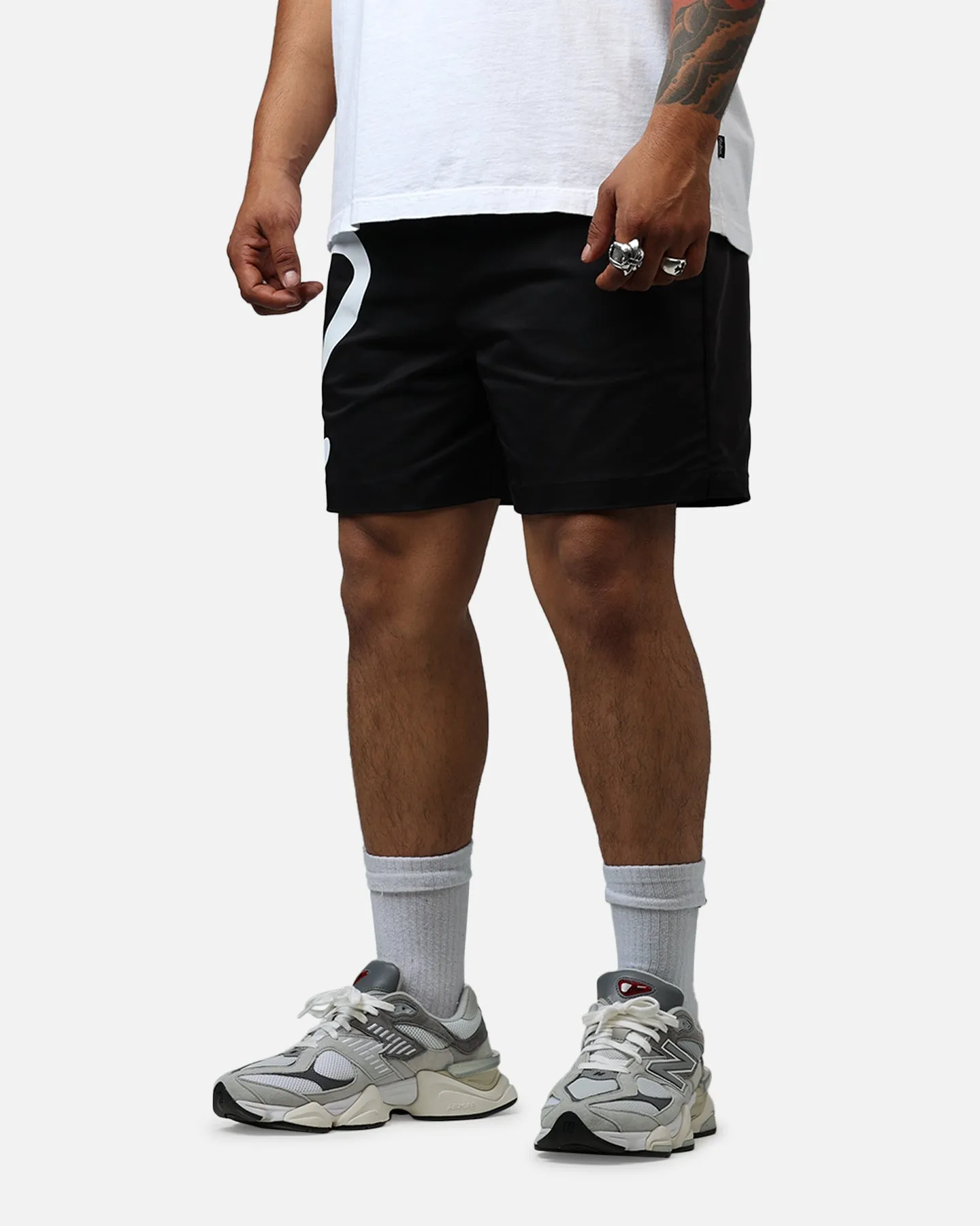 Cycling shorts Weightless Travel Design Malbon Menton Nylon Shorts Black