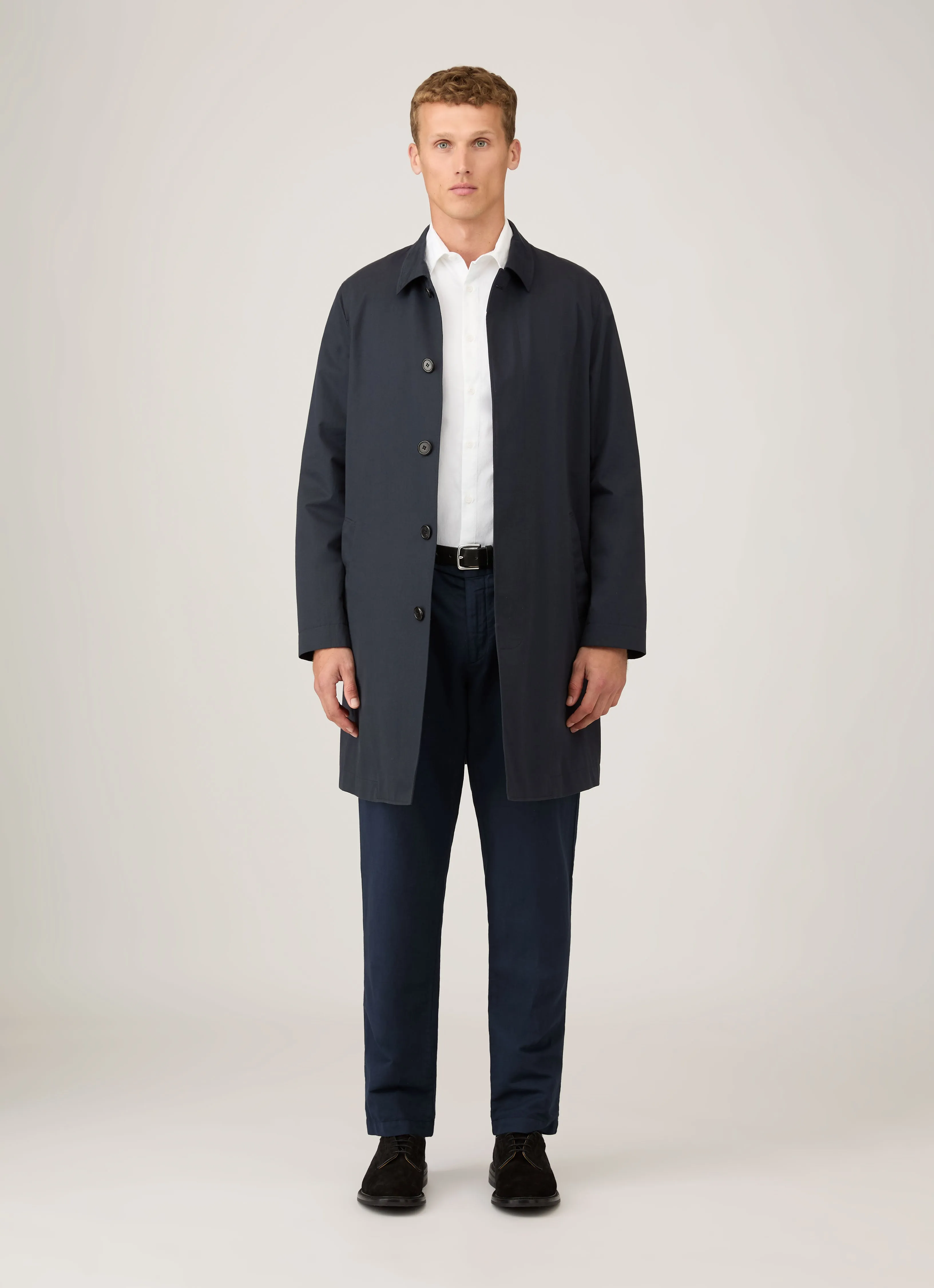 Men's Oxford Shirt in White Collared formality