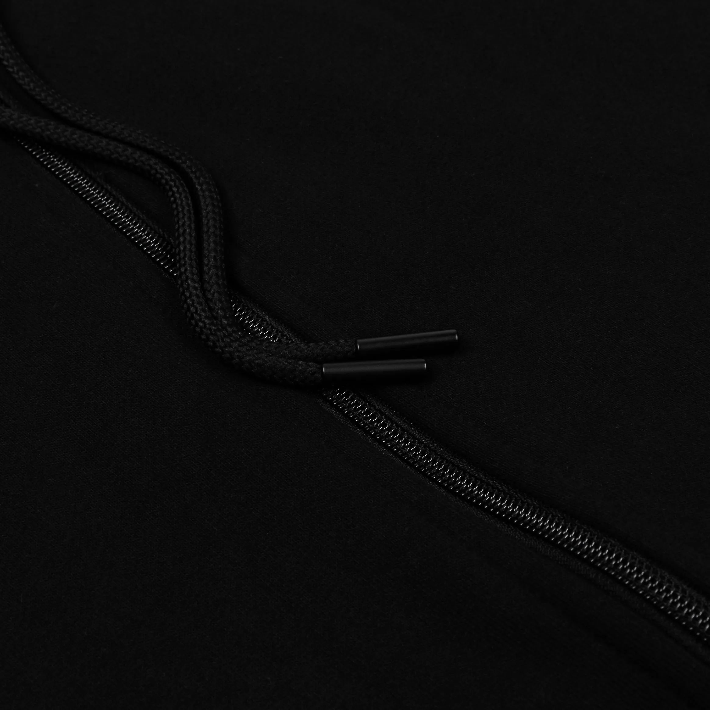 Full Zip Up Mens Hoodie (Black) Warm Look Functional Features