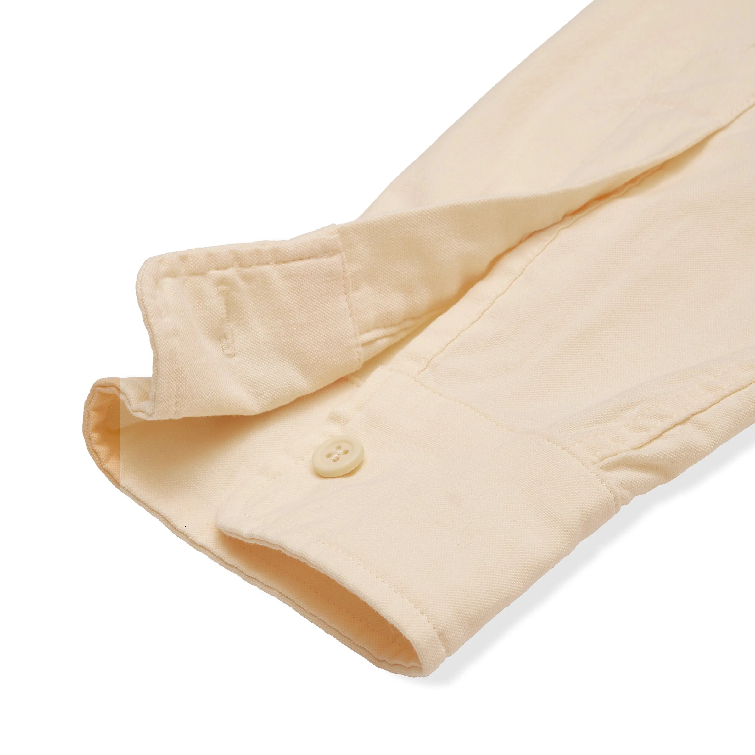 dry cleanable Breathable Fit Wear Charles Stretch Oxford Shirt - Cream