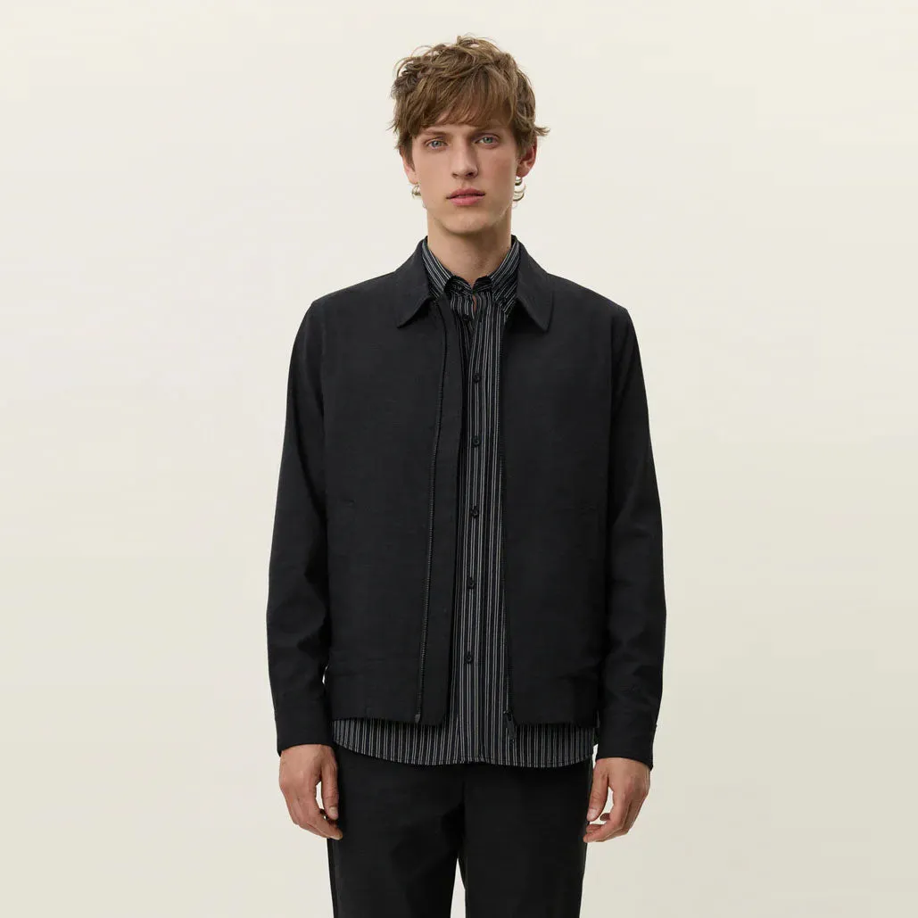 Como Coach Slub Jacket (Black) City Commuter