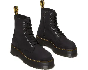 Urban Edge Shock Guard Dr. Martens Jadon III Boots Unisex US M9/W10 Charcoal Gray Leather Shoes FZP235 (Charcoal Gray,Men's 9, Women's 10)