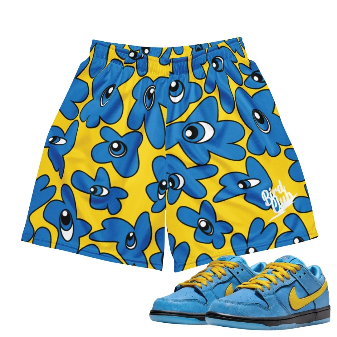 Power Puff Flower Bubbles Mesh Shorts Daytime Style