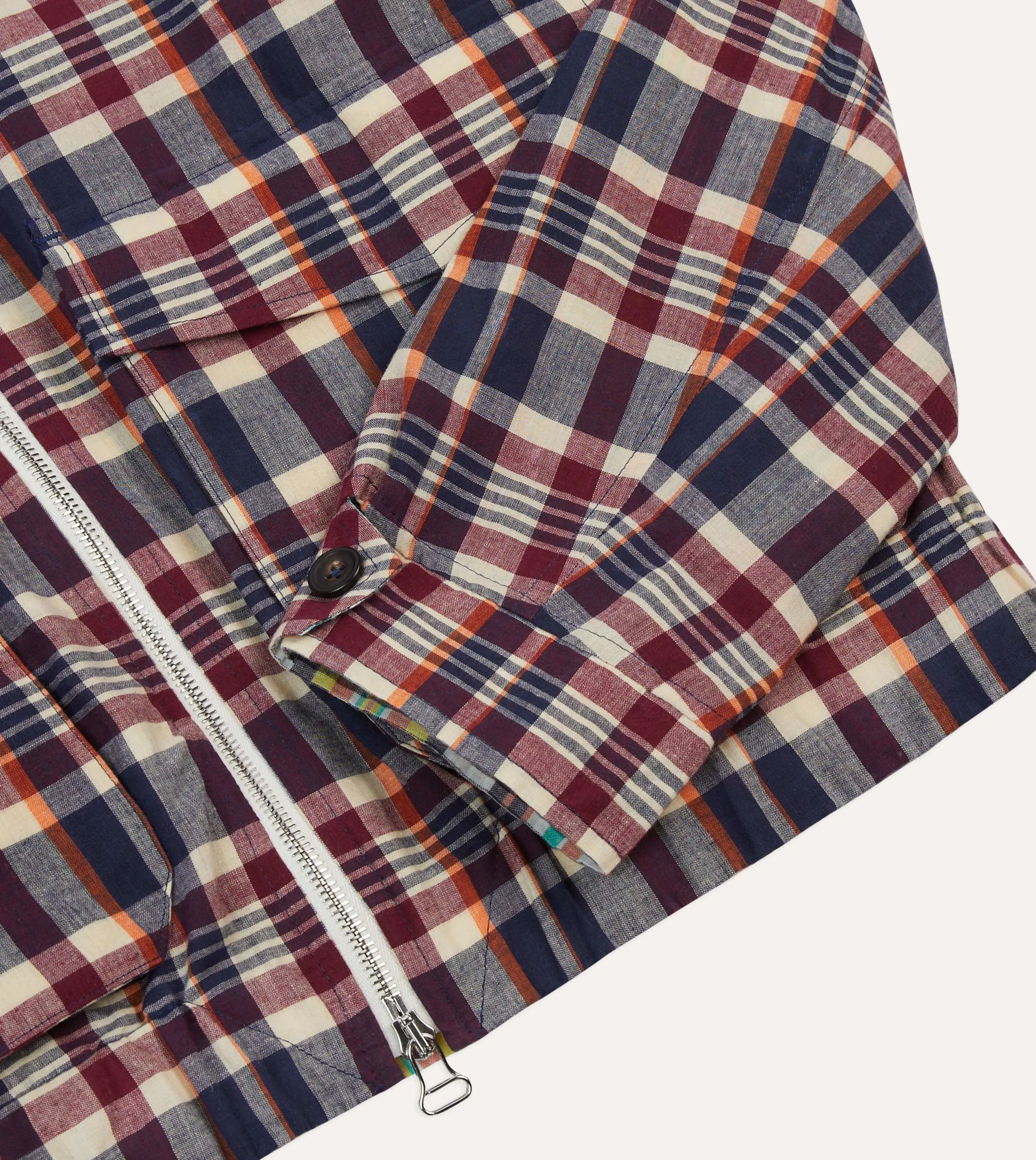 Seam Sealed MultiLayerSystem Waxed Madras Cotton Tennis Blouson Jacket