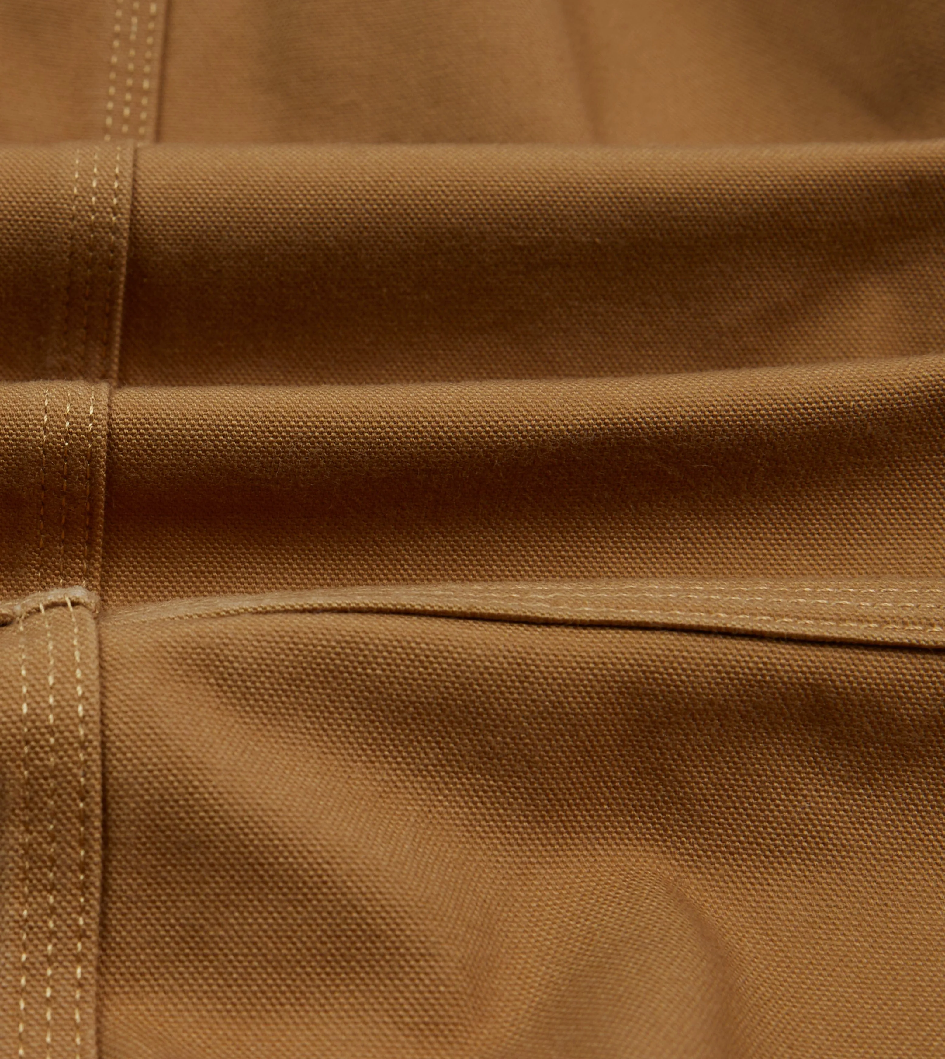 Tobacco Canvas Welder Jacket Layer Piece Non Slip Collar